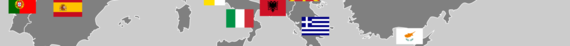 europe with flags