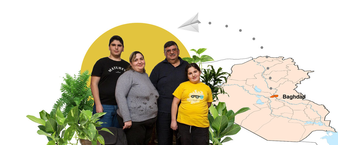 Iraqi refugee family