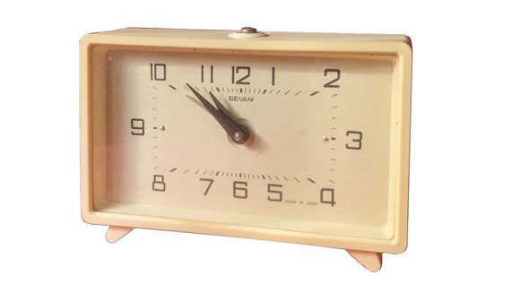 armenia 1980s sevani clock factory elongated rectangular alarm clock web