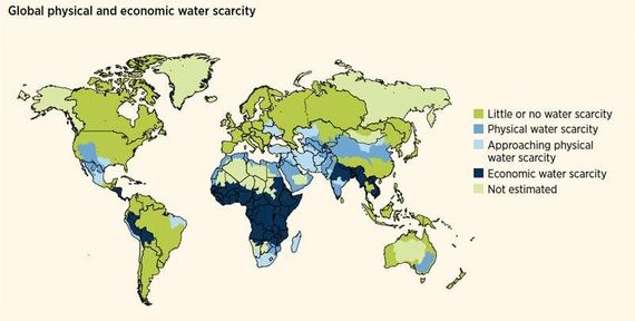 global physical and economic water scarcity source wwap 2012