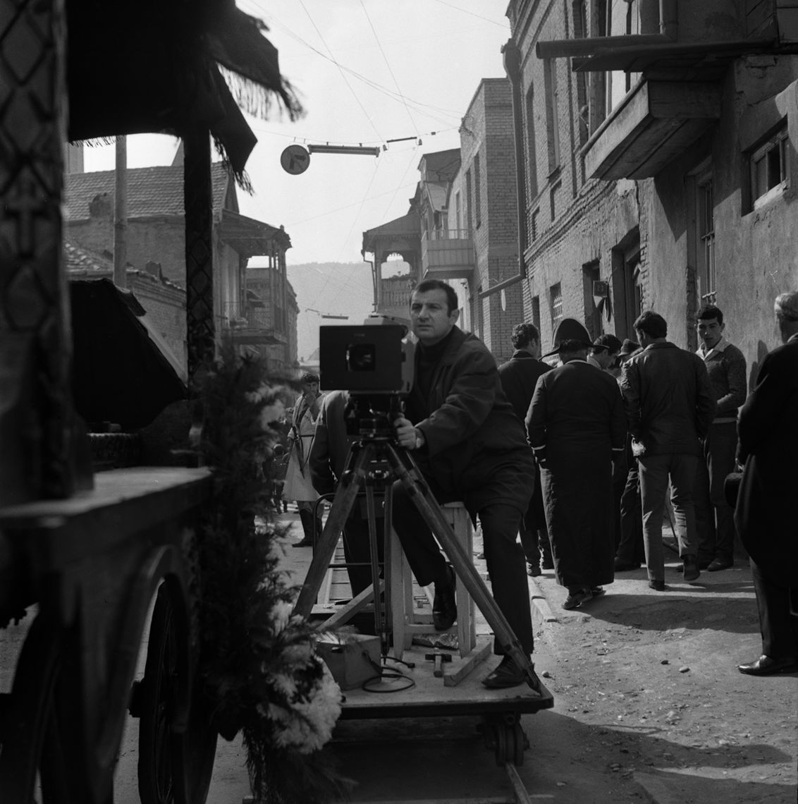 rudolf vatinyan 1970 cinematographer sergey israelyan during the filming of khatabala