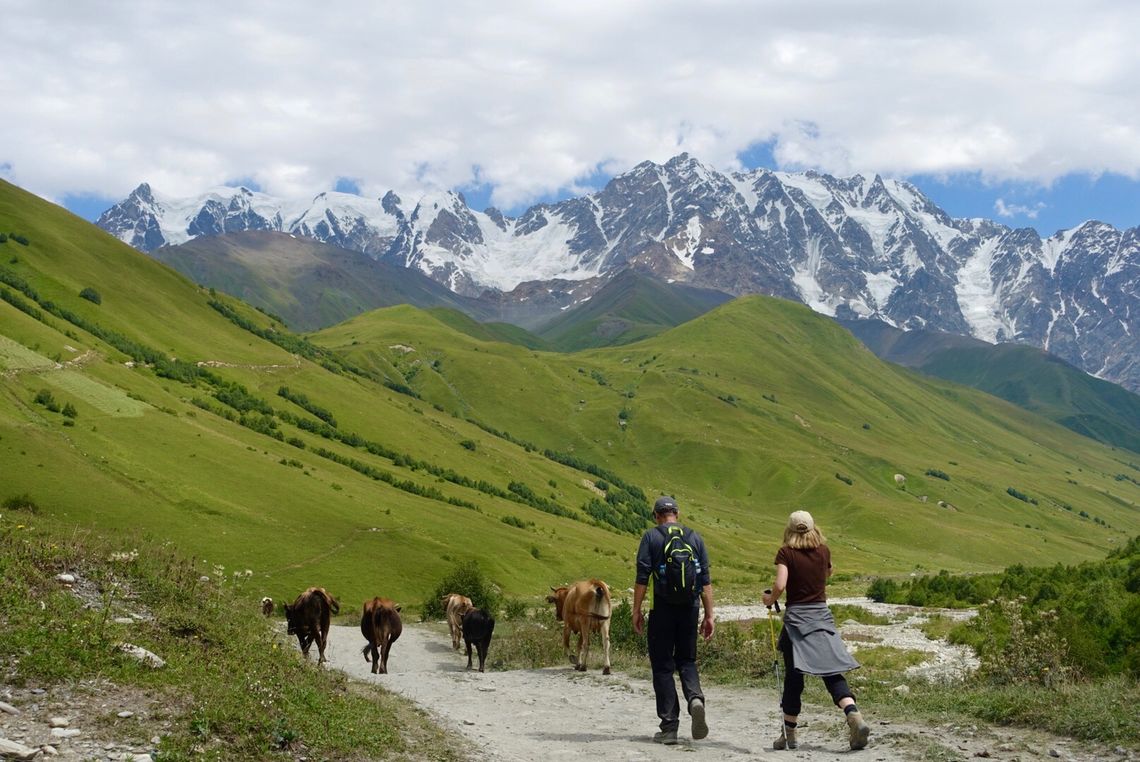 31 hiker traffic near ushguli svaneti georgia meagan neal transcaucasian trail association